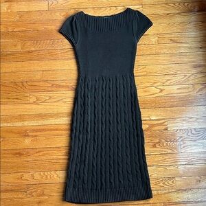 Lauren Ralph Lauren Cable Knit Sweater Dress Brown Size XS